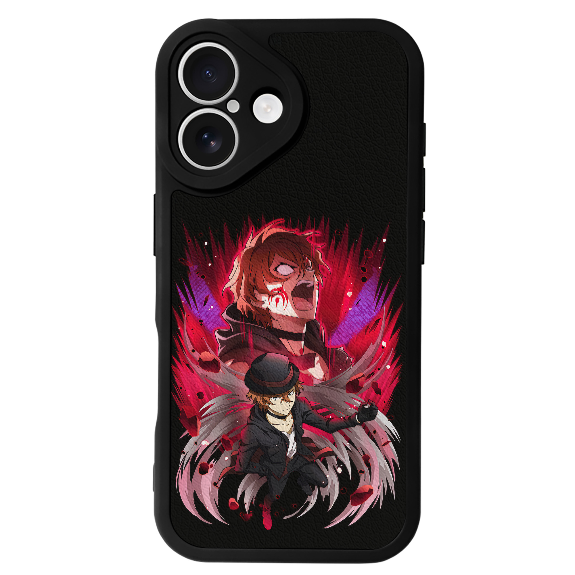 （画像用） 文豪ストレイドッグス Bungo Stray Dogs 【iPhone 16シリーズ対応】シリコンスマホケース（レザー調） 材質：シリコン